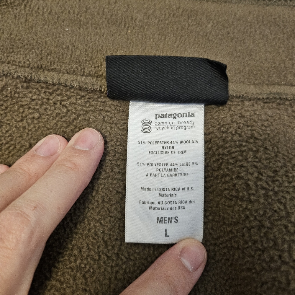 Patagonia Zip up Fleece Jacket Men's Large - Picture 8 of 12